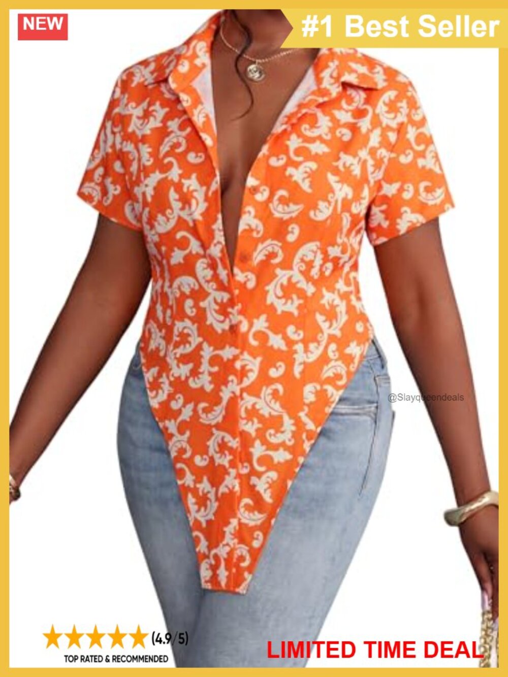 Womens V Neck Button Down Tunic Top Asymmetrical Hem Short Sleeve Blouse